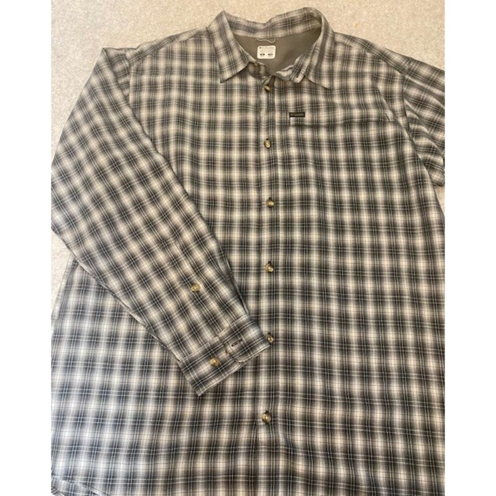 Columbia Omni-Shield Plaid Long Sleeved Sportswear Shirt Men'sSize XL